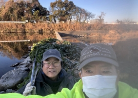 第二土曜日朝は金倉川清掃!