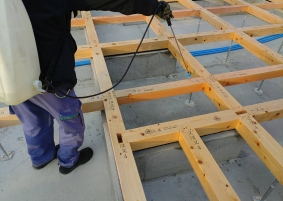 お家が建つ前の大切な作業🔨防蟻工事